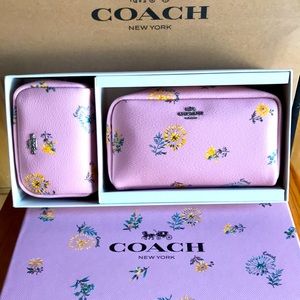 COACH BOXED SML & MINI COSMETIC CASE SET …